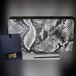 CAVALLI CLASS Pithon Print Wristlet Wallet NEW With TAG.